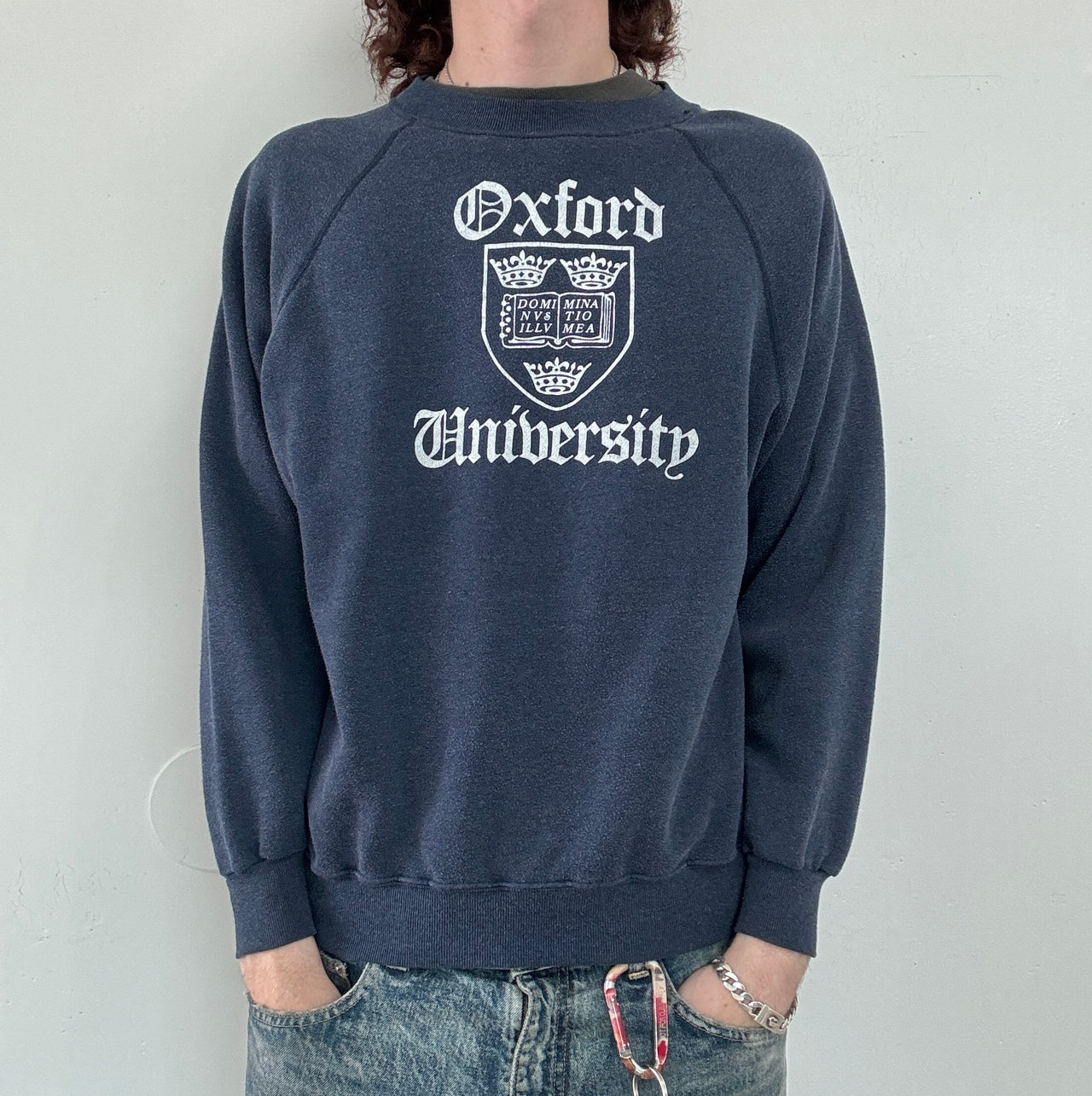 80s Oxford Collegiate Crewneck