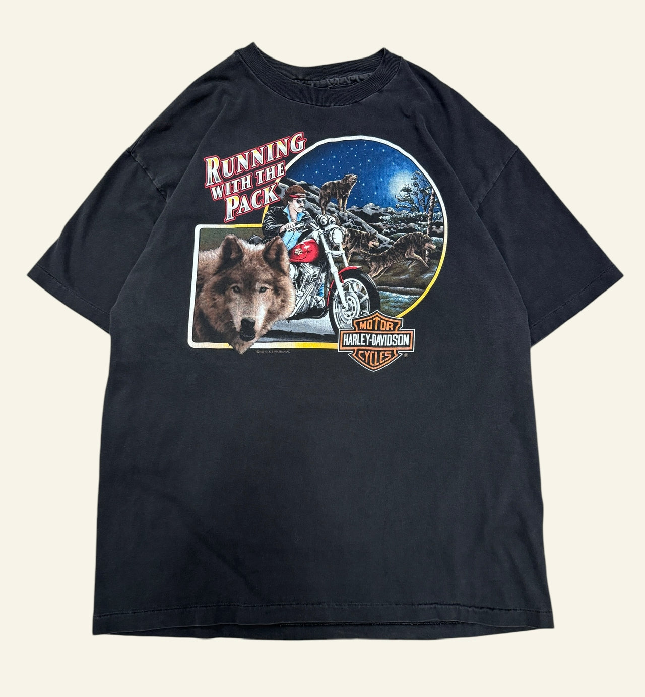 90s Harley Davidson Wolf Pack Tee