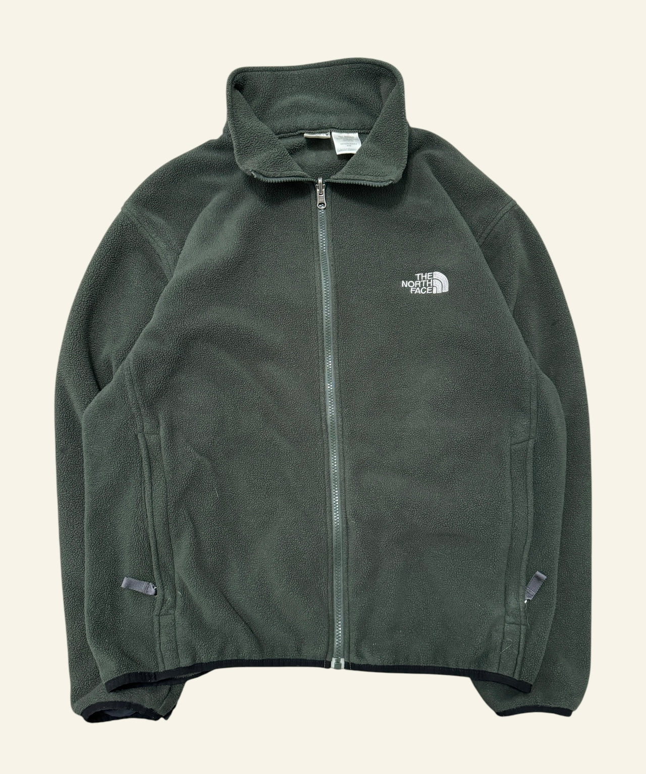 2000s North Face Green Fleece Zip-Up